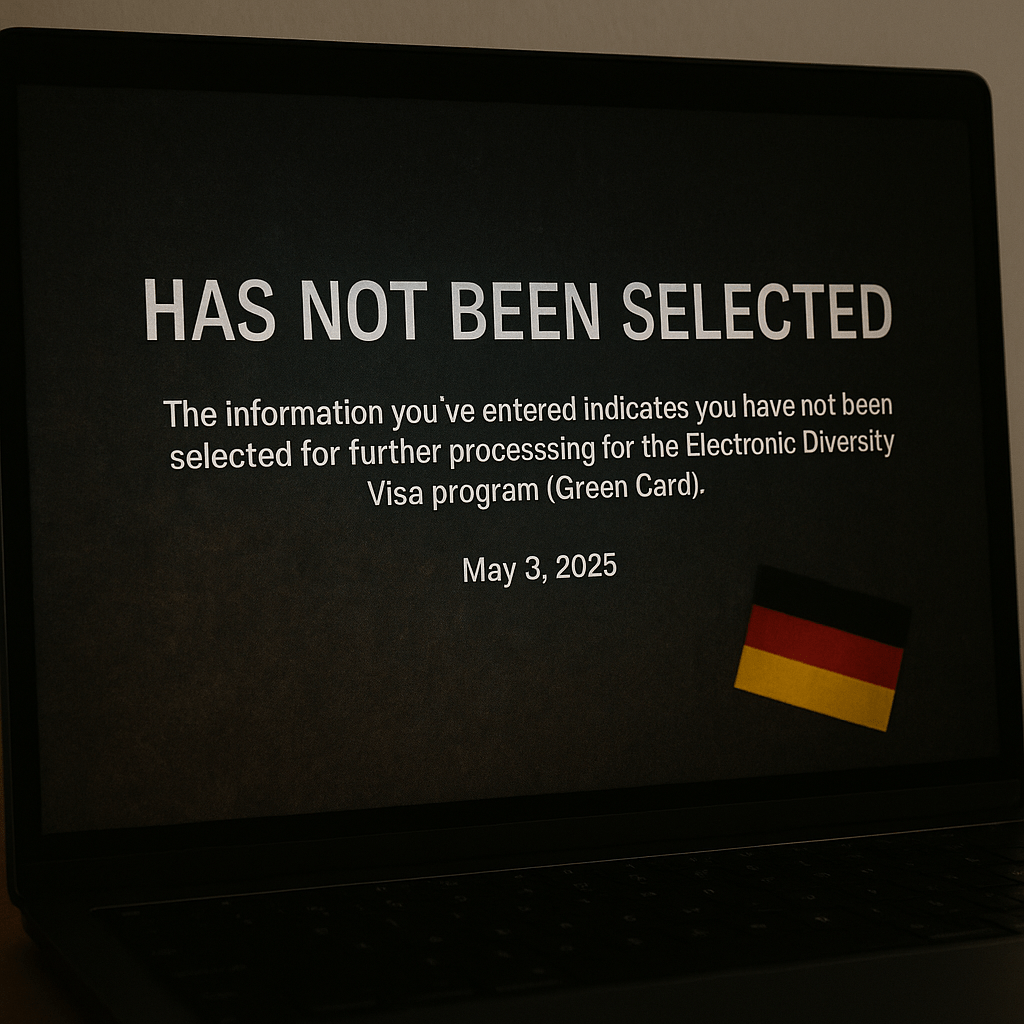 HAS NOT BEEN SELECTED AND&nbsp;GERMANY