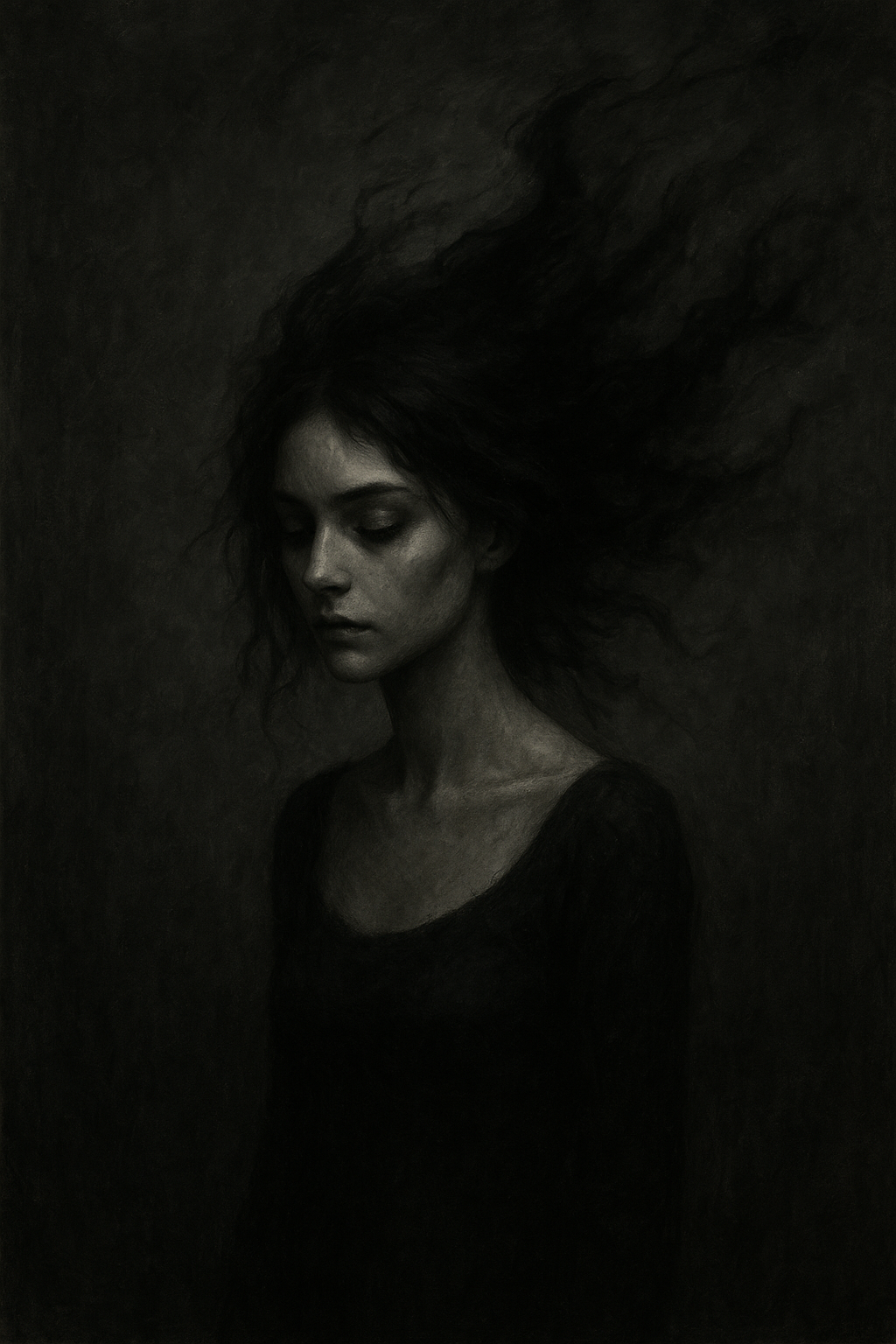 The Girl ChatGPT Painted in Shadows